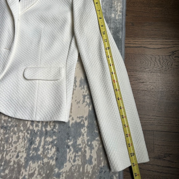 Blue Les Copains Cream Textured Cotton Blazer – Size 46 – NWT - Picture 10 of 10